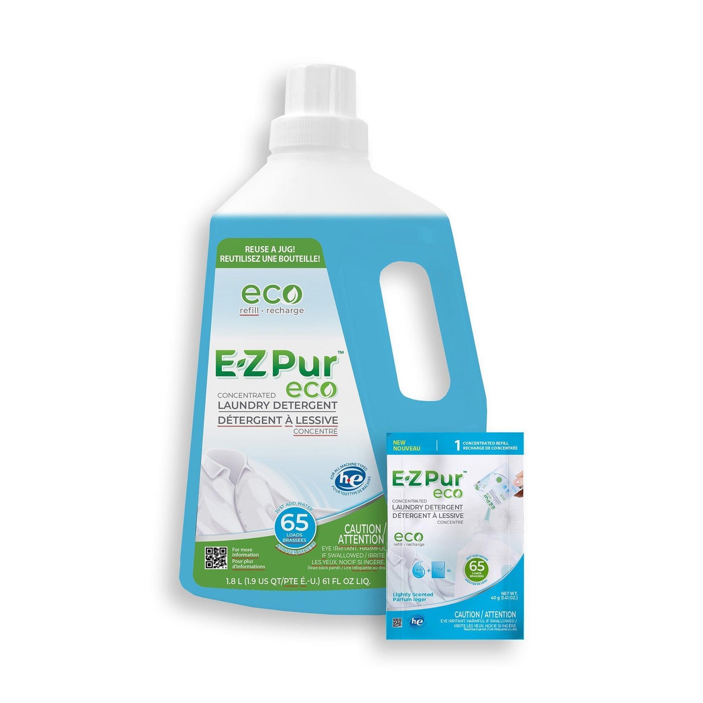 Laundry Detergent Starter Kit - Lightly Scented - EZ Pur Eco