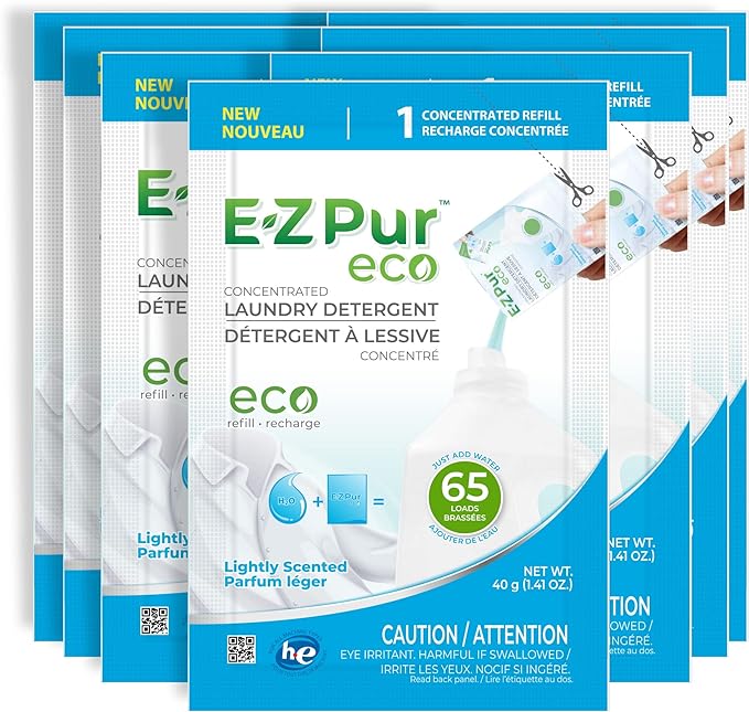 780 Loads - EZ Pur Eco Laundry Detergent Refill (Lightly Scented)
