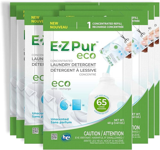 780 charge - Recharge de détergent de détergent EZ Pur Eco (non parfumé)